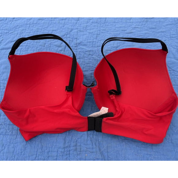 Victoria's Secret Womens Underwire Push Up Bra Size 38D NWT Full Coverage Red - Picture 2 of 6